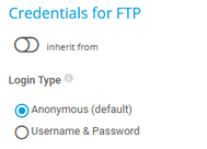 Credentials for FTP