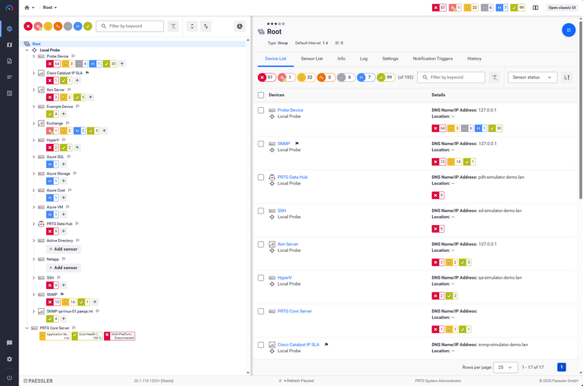 Device Tree in New UI Device Tree in New UI
