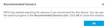 Recommended Sensors Investigation